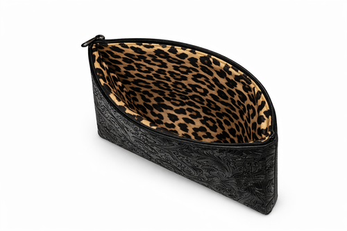 Beyond Denim Tie Necklace & Clutch Set