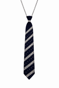 Denim & Pearl Tie Necklace-SHINE THROUGH RICHES