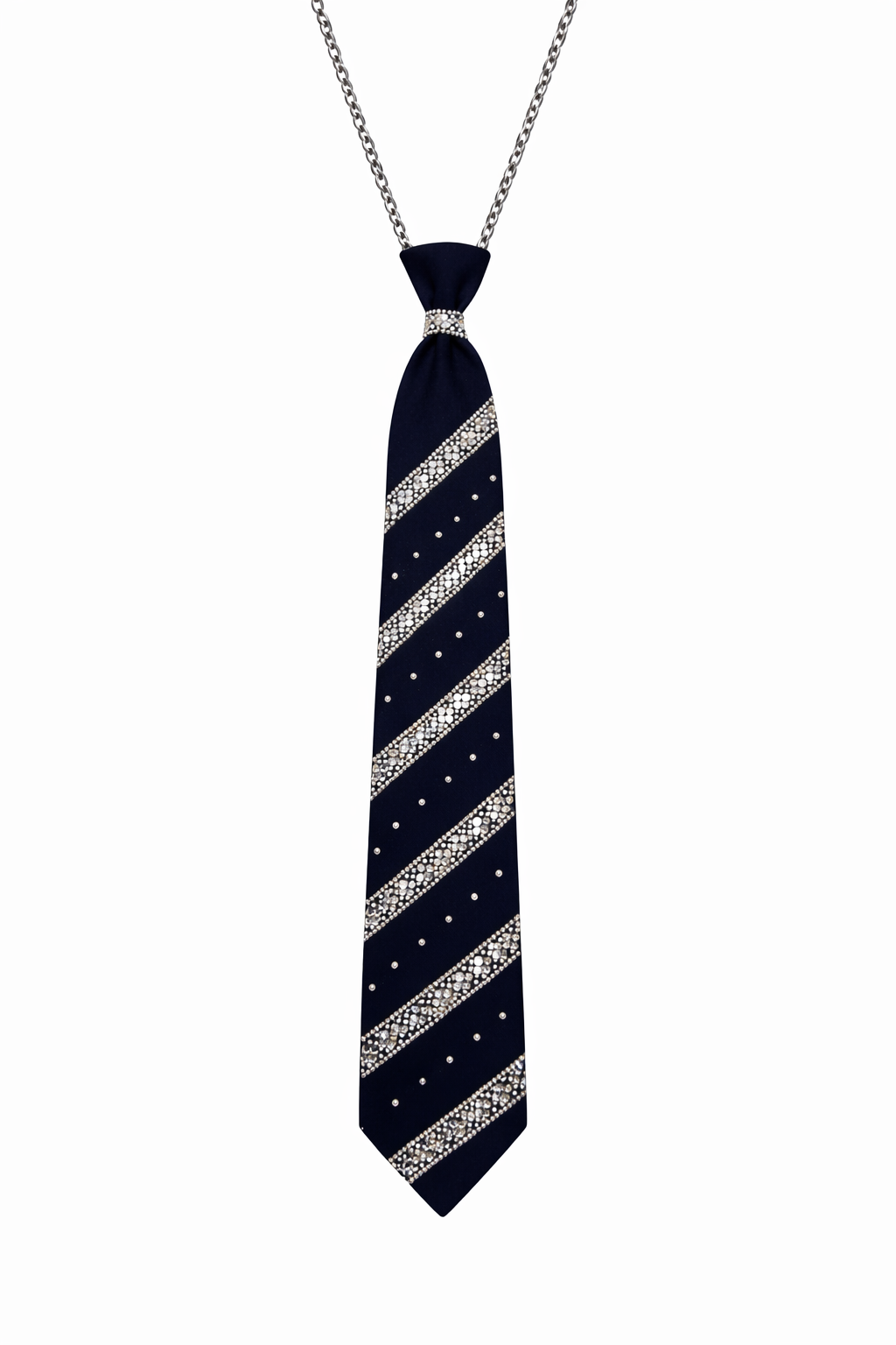 Denim & Pearl Tie Necklace-SHINE THROUGH RICHES